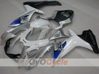 Kit de carénage à injection pour GSX R750 11-26 - Blanc, argent - Style d'origine #OYO87905490