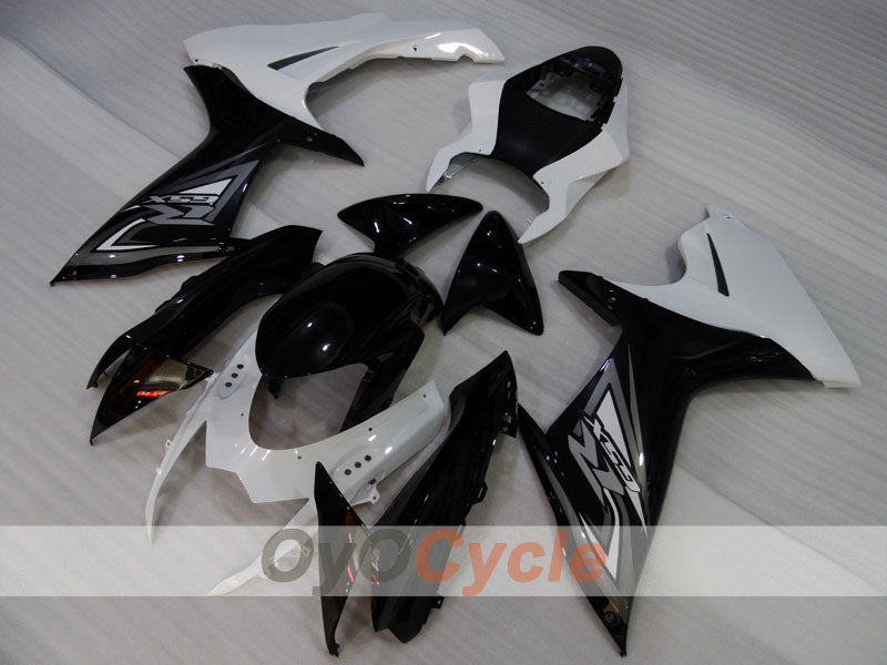 Kit de carénages injectés pour GSX R600 11-26 - Blanc, Noir - Style usine #OYO87905475