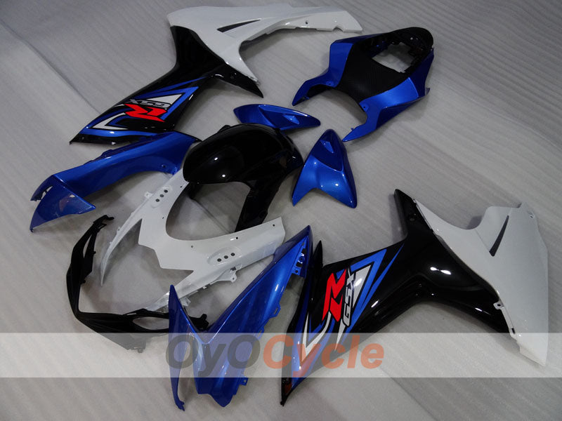 Kit de carénages injectés pour GSX R600 11-26 - Bleu, Blanc, Noir - Style usine #OYO87905476