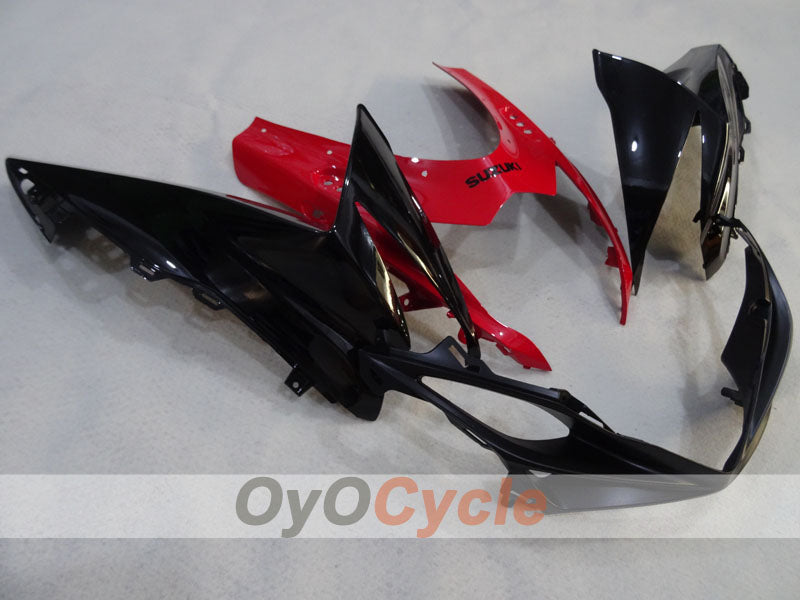 Kit de carénage injecté pour GSX R600 11-26 - Rouge, noir - Style d'usine #OYO87905479