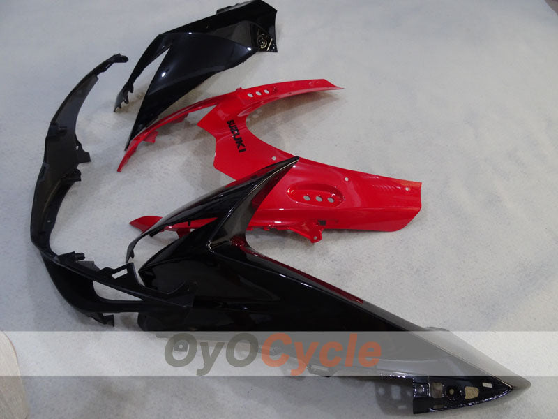 Kit de carénage injecté pour GSX R600 11-26 - Rouge, noir - Style d'usine #OYO87905479