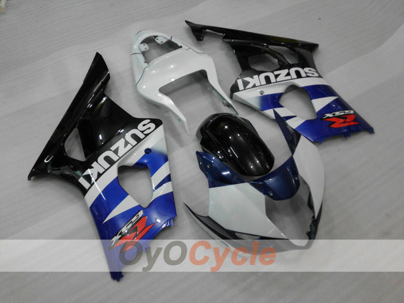Kit de carénage à injection pour GSX R1000 03-04 - Bleu, blanc, noir - Style d'origine #OYO87905496 Image principale du produit