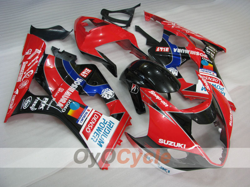 Kit de carénage à injection pour GSX R1000 03-04 - Rouge, noir - YOSHIMURA #OYO87905497 Image principale du produit