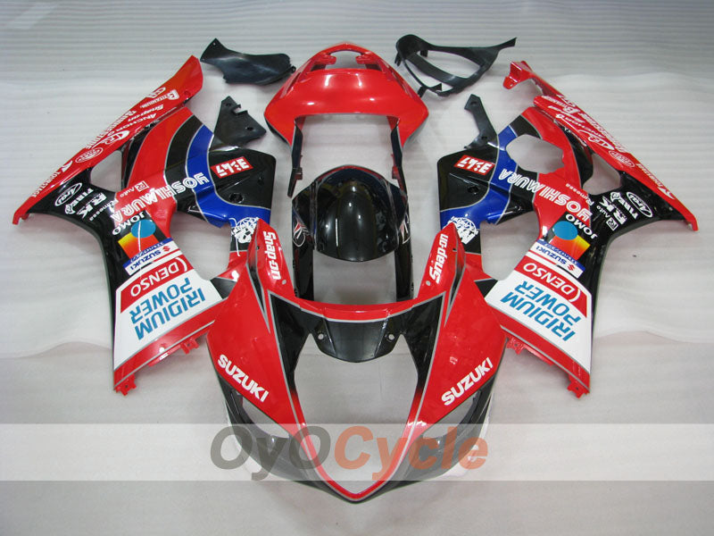 Kit de carénage à injection pour GSX R1000 03-04 - Rouge, noir - YOSHIMURA #OYO87905497