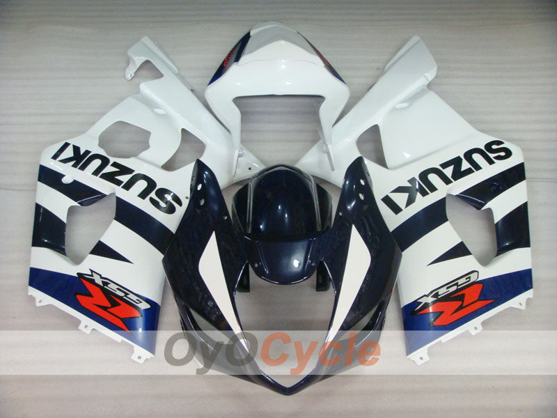 Kit de carénage à injection pour GSX R1000 03-04 - Bleu, blanc - Style d'origine #OYO87905498