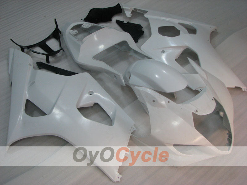 Kit de carénage à injection pour GSX R1000 03-04 - Blanc - Sans autocollant / décalque, style d'origine #OYO87905501