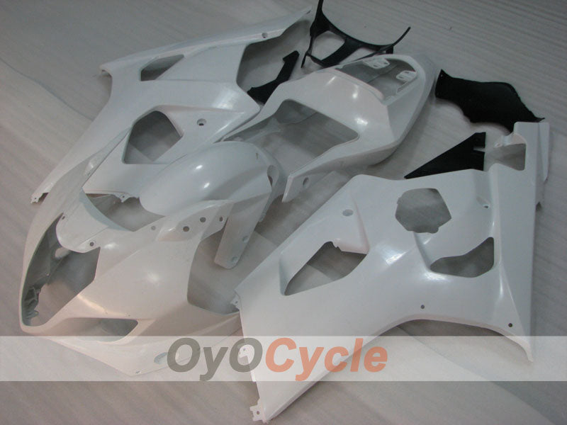 Kit de carénage à injection pour GSX R1000 03-04 - Blanc - Sans autocollant / décalque, style d'origine #OYO87905501