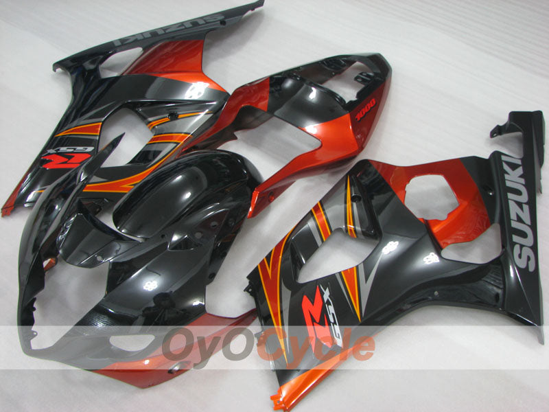 Kit de carénage à injection pour GSX R1000 03-04 - Rouge, noir - Style d'origine #OYO87905502