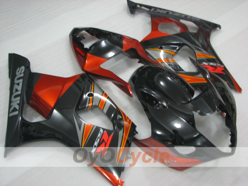 Kit de carénage à injection pour GSX R1000 03-04 - Rouge, noir - Style d'origine #OYO87905502