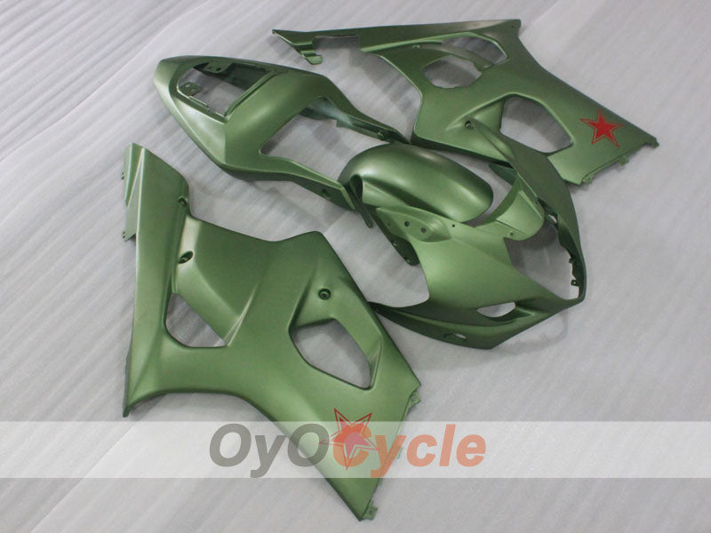 Kit de carénages injectés pour GSX R1000 03-04 - Vert armée - Style d'usine #OYO87905503