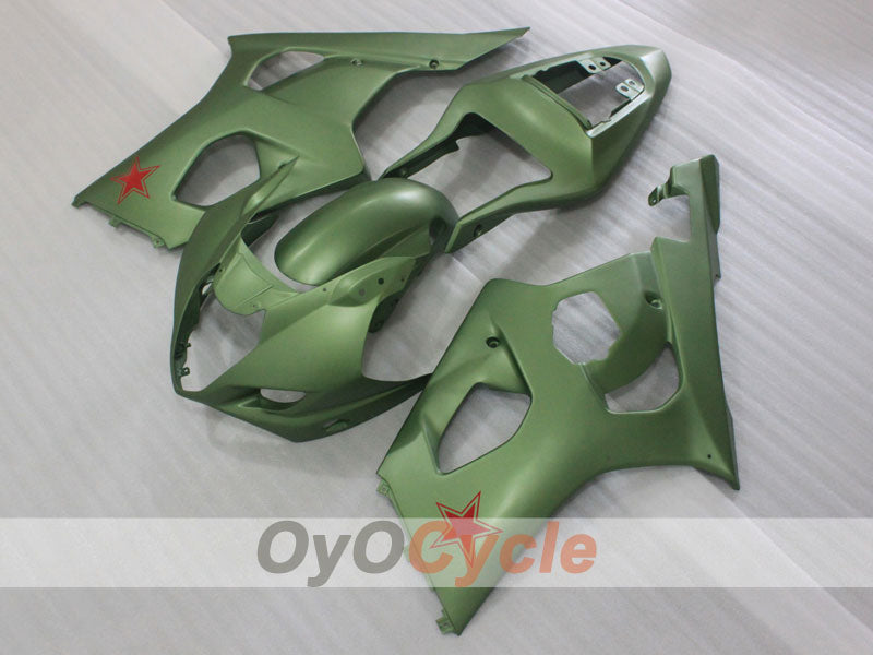Kit de carénages injectés pour GSX R1000 03-04 - Vert armée - Style d'usine #OYO87905503