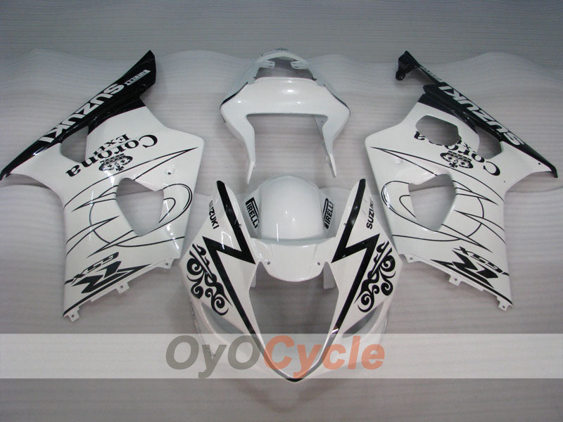 Kit de carénages injectés pour GSX R1000 03-04 - Blanc, noir - Corona #OYO87905504 Image secondaire du produit