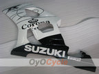 Kit de carénages injectés pour GSX R1000 03-04 - Blanc, noir - Corona #OYO87905504