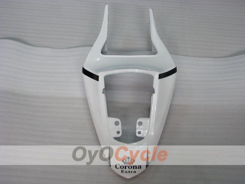 Kit de carénages injectés pour GSX R1000 03-04 - Blanc, noir - Corona #OYO87905504
