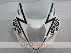 Kit de carénages injectés pour GSX R1000 03-04 - Blanc, noir - Corona #OYO87905504