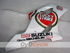 Kit de carénages injectés pour GSX R1000 03-04 - Rouge, blanc - Lucky Strike #OYO87905505