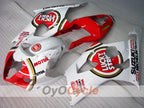 Kit de carénages injectés pour GSX R1000 03-04 - Rouge, blanc - Lucky Strike #OYO87905505