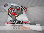 Kit de carénages injectés pour GSX R1000 03-04 - Rouge, blanc - Lucky Strike #OYO87905505
