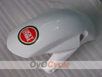 Kit de carénages injectés pour GSX R1000 03-04 - Rouge, blanc - Lucky Strike #OYO87905505
