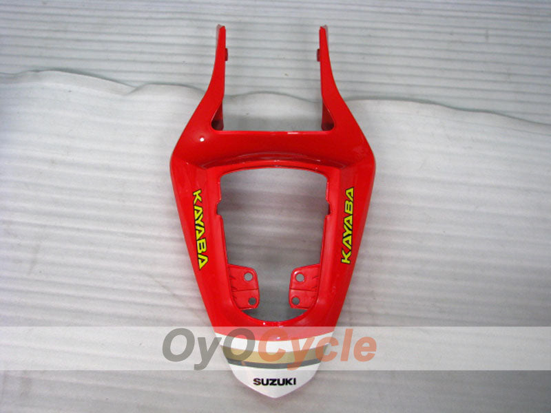 Kit de carénages injectés pour GSX R1000 03-04 - Rouge, blanc - Lucky Strike #OYO87905505