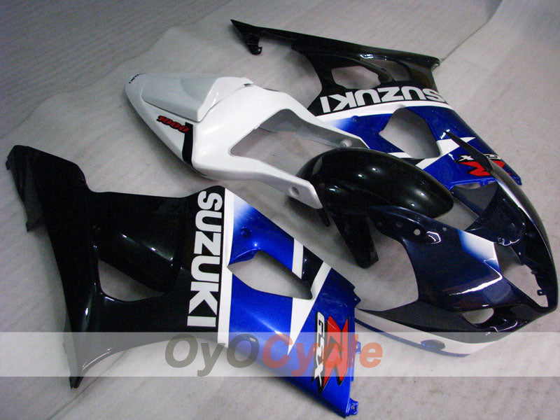 Kit de carénages injectés pour GSX R1000 03-04 - Blanc, noir - Style d'usine #OYO87905506