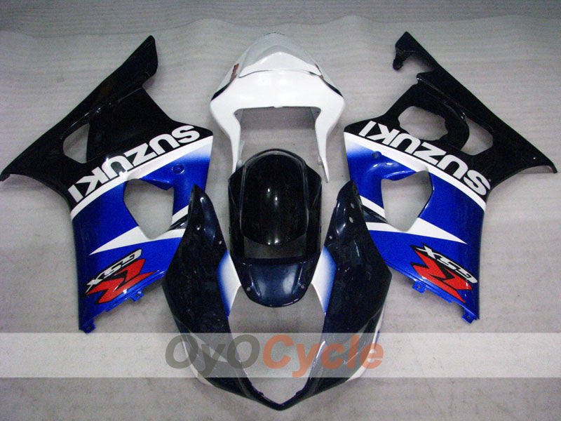 Kit de carénages injectés pour GSX R1000 03-04 - Blanc, noir - Style d'usine #OYO87905506