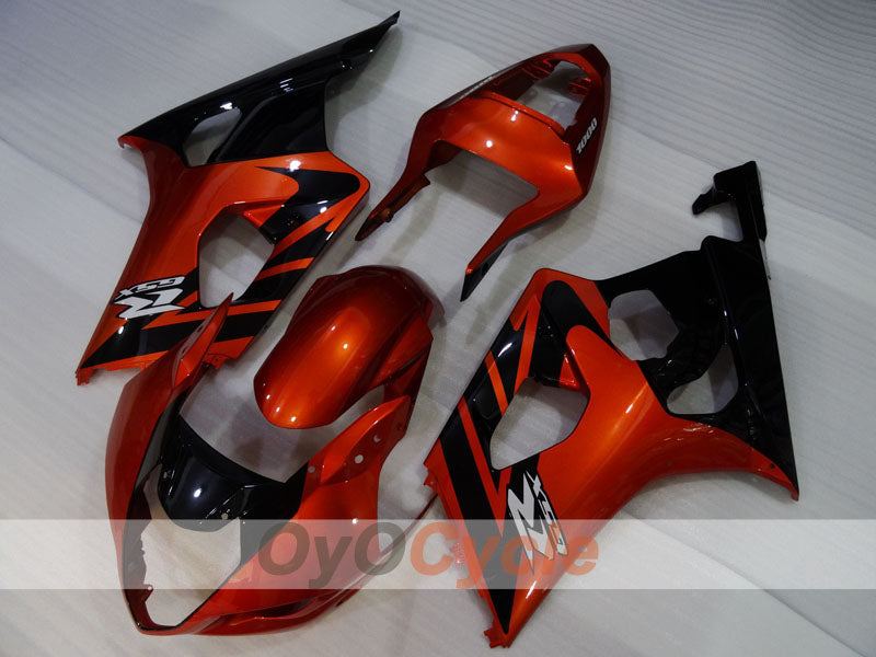 Kit de carénages injectés pour GSX R1000 03-04 - Orange, noir - Style d'usine #OYO87905507