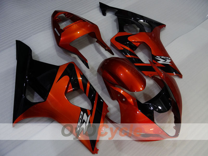 Kit de carénages injectés pour GSX R1000 03-04 - Orange, noir - Style d'usine #OYO87905507 Image principale du produit