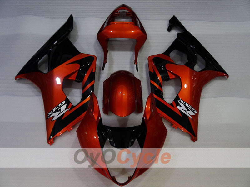 Kit de carénages injectés pour GSX R1000 03-04 - Orange, noir - Style d'usine #OYO87905507 Image secondaire du produit