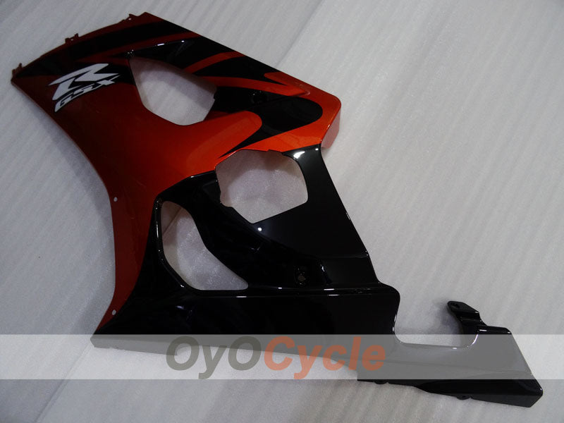 Kit de carénages injectés pour GSX R1000 03-04 - Orange, noir - Style d'usine #OYO87905507