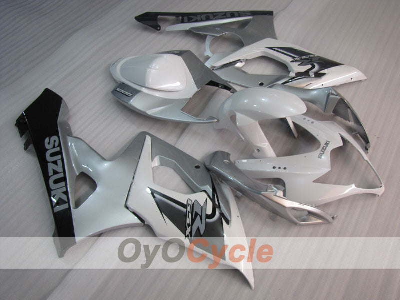 Kit de carénages injectés pour GSX R1000 05-06 - Blanc, argenté - Style d'usine #OYO87905510 Image principale du produit