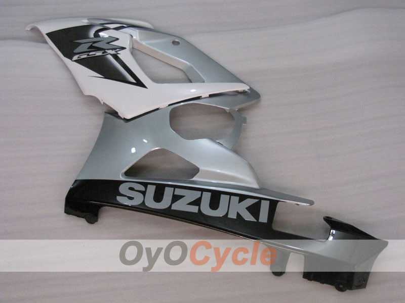 Kit de carénages injectés pour GSX R1000 05-06 - Blanc, argenté - Style d'usine #OYO87905510