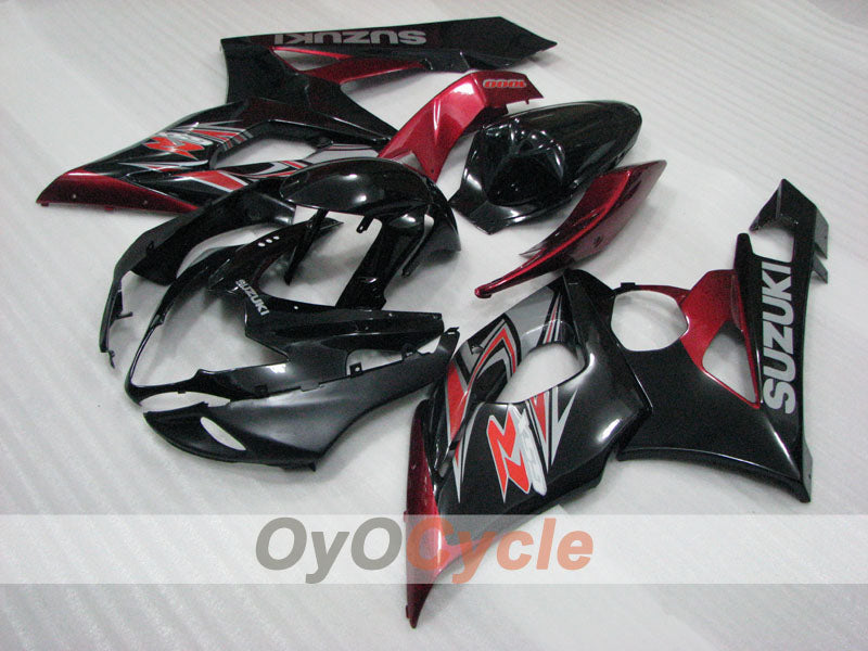 Kit de carénage à injection pour GSX R1000 05-06 - Rouge, Noir - Style usine #OYO87905515 Image principale du produit