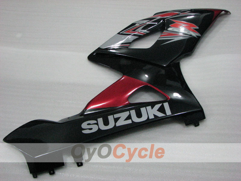 Kit de carénage à injection pour GSX R1000 05-06 - Rouge, Noir - Style usine #OYO87905515