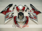 Kit de carénage à injection pour GSX R1000 05-06 - Rouge, Argent - Style usine #OYO87905518