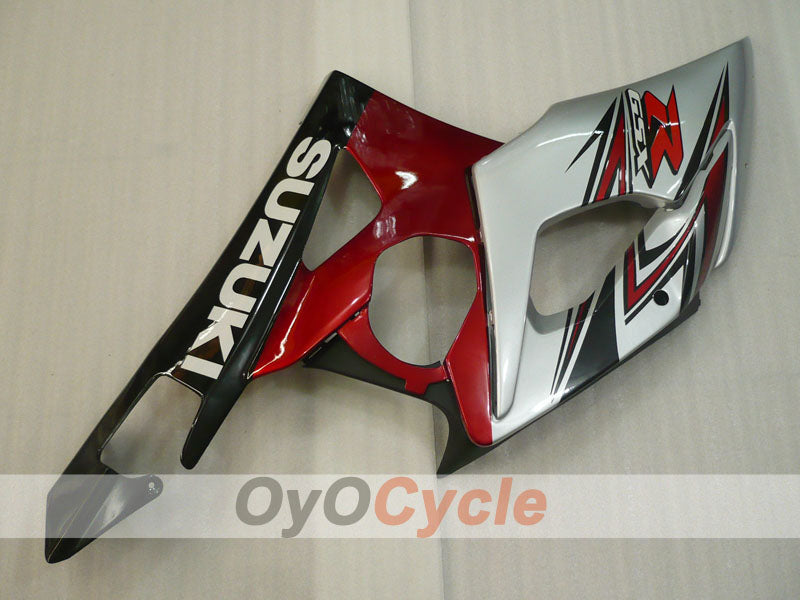 Kit de carénage à injection pour GSX R1000 05-06 - Rouge, Argent - Style usine #OYO87905518
