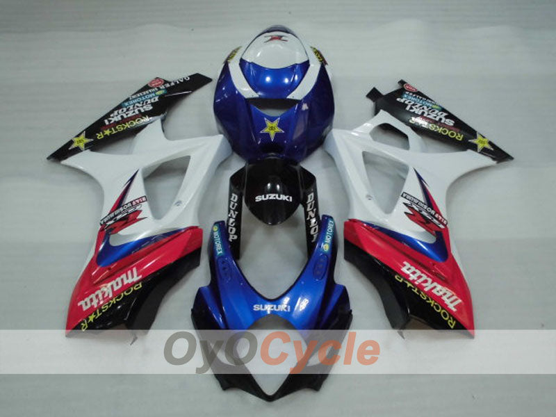 Kit de carénage à injection pour GSX R1000 07-08 - Bleu, Blanc - Rockstar #OYO87905520 Image secondaire du produit