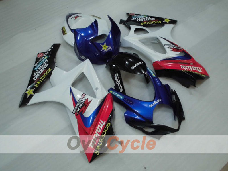 Kit de carénage à injection pour GSX R1000 07-08 - Bleu, Blanc - Rockstar #OYO87905520 Image principale du produit