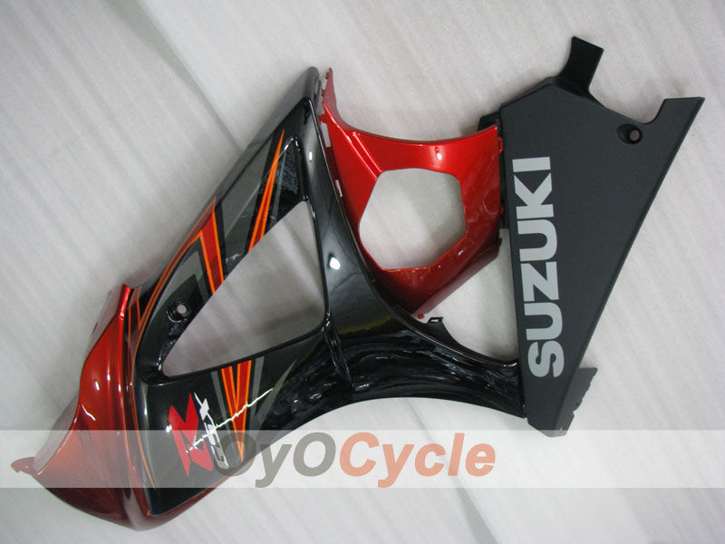 Kit de carénage à injection pour GSX R1000 07-08 - Rouge, Noir - Style usine #OYO87905521