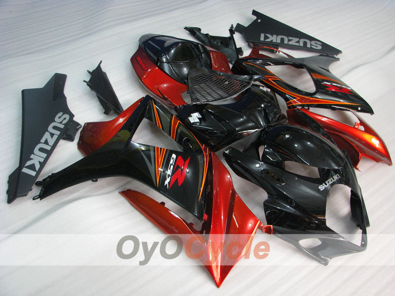 Kit de carénage à injection pour GSX R1000 07-08 - Rouge, Noir - Style usine #OYO87905521