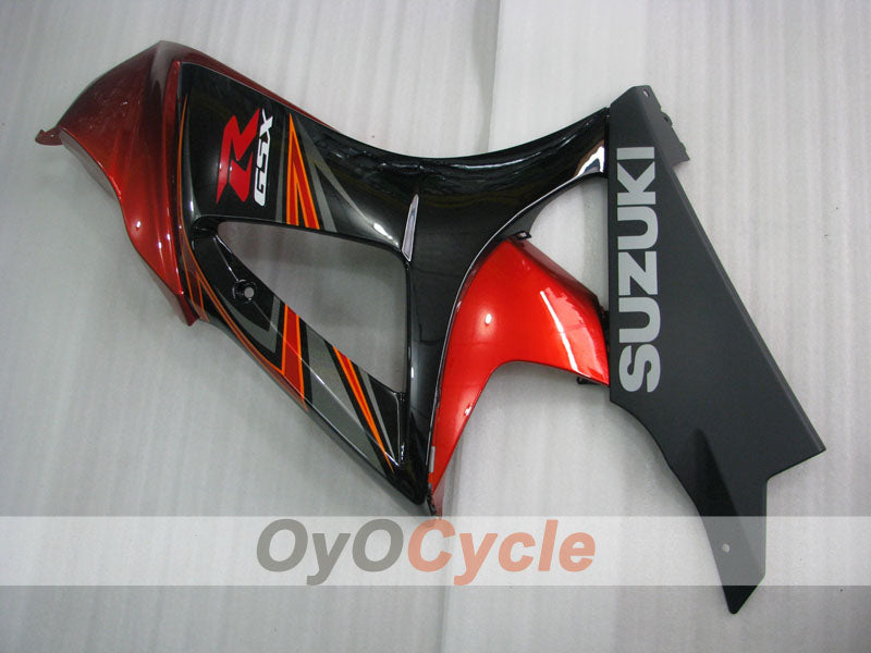Kit de carénage à injection pour GSX R1000 07-08 - Rouge, Noir - Style usine #OYO87905521