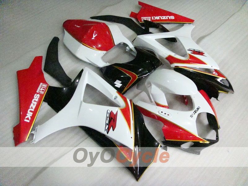 Kit de carénage à injection pour GSX R1000 07-08 - Rouge, Blanc, Noir - Style usine #OYO87905524