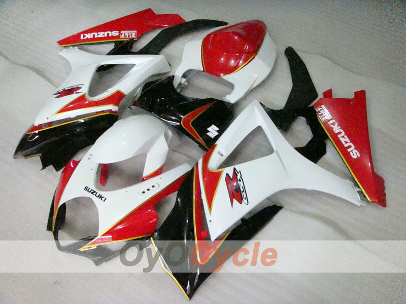 Kit de carénage à injection pour GSX R1000 07-08 - Rouge, Blanc, Noir - Style usine #OYO87905524