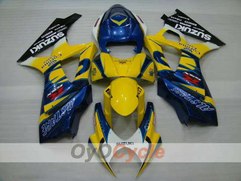 Kit de carénage à injection pour GSX R1000 07-08 - Rouge, Bleu - Corona #OYO87905525