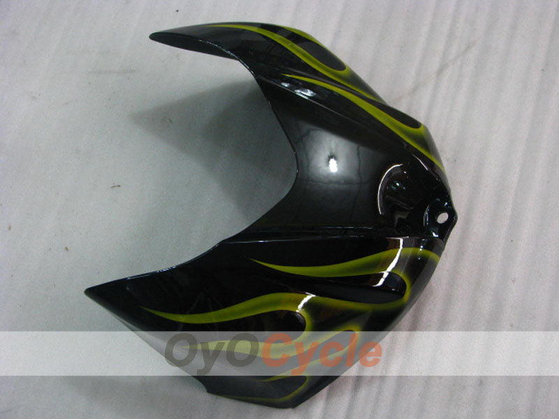 Kit de carénage à injection pour GSX R1000 07-08 - Jaune, Noir - Flamme #OYO87905527