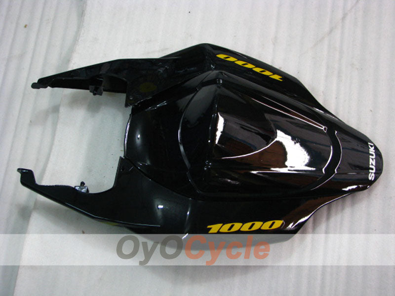 Kit de carénage à injection pour GSX R1000 07-08 - Jaune, Noir - Flamme #OYO87905527
