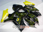 Kit de carénage à injection pour GSX R1000 07-08 - Jaune, Noir - Flamme #OYO87905527