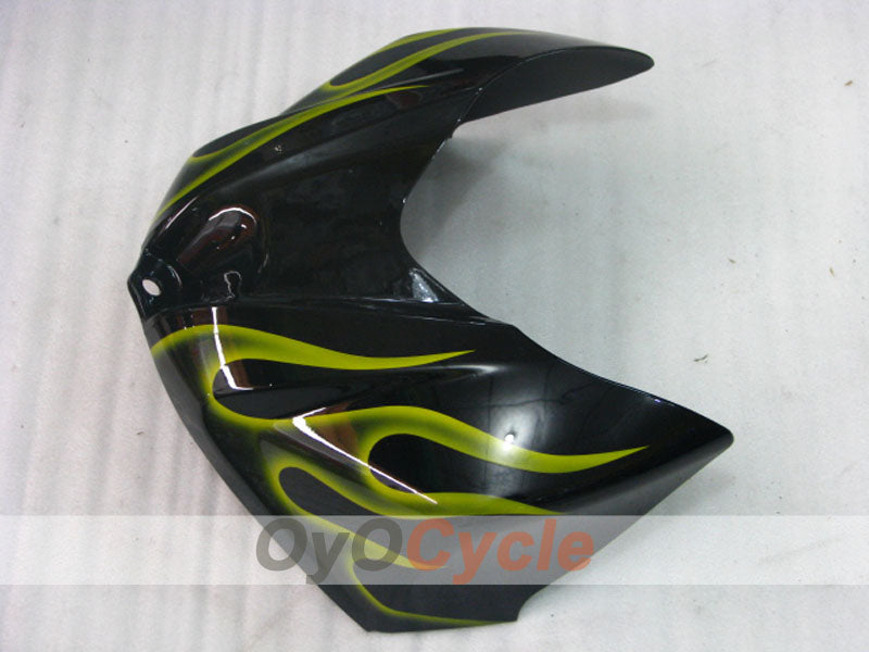 Kit de carénage à injection pour GSX R1000 07-08 - Jaune, Noir - Flamme #OYO87905527