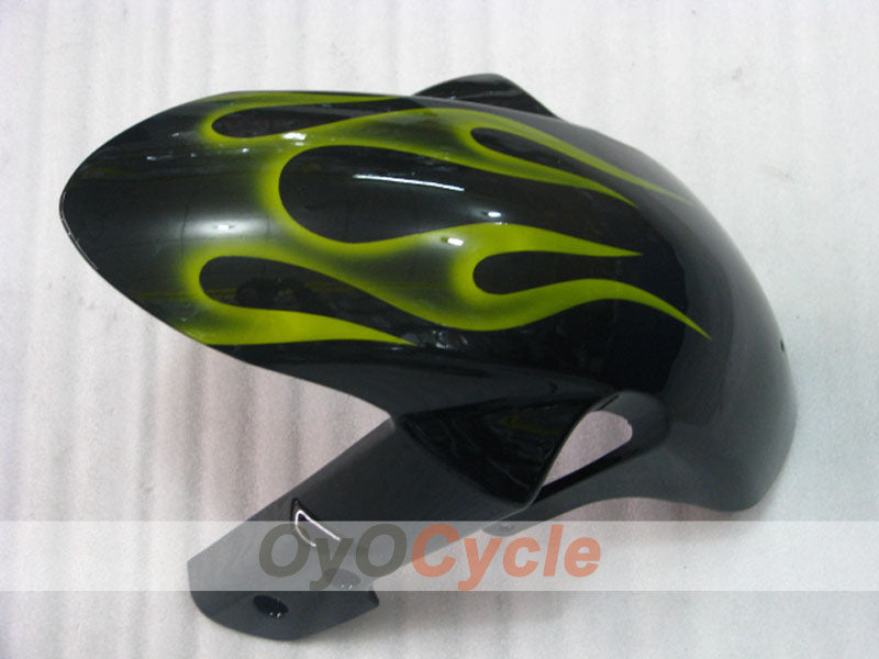 Kit de carénage à injection pour GSX R1000 07-08 - Jaune, Noir - Flamme #OYO87905527