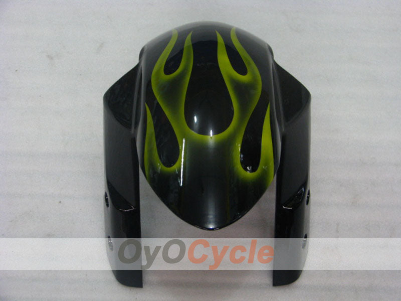 Kit de carénage à injection pour GSX R1000 07-08 - Jaune, Noir - Flamme #OYO87905527